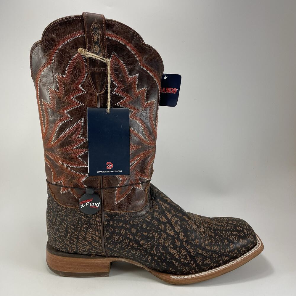 Durango Rebel Pro Western Boots Mens 13W Brown Exotic Print Leather Cowboy Wide
